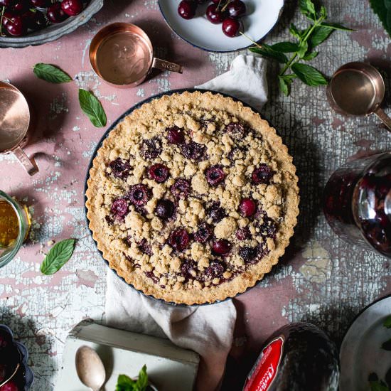 Amaretto Cherry Shortbread