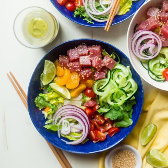 Whole30 Citrus Tuna Ceviche Bowls