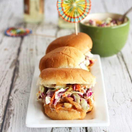 Crockpot Pulled Turkey Sliders