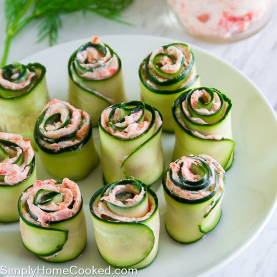 Smoked Salmon Cucumber Rolls