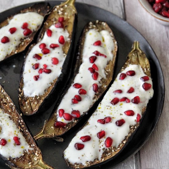 Roasted Aubergine and Yogurt Sauce