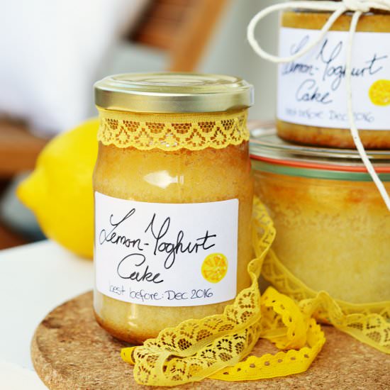 Lemon & Yoghurt Cake in a Jar