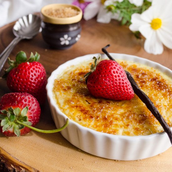 Skinny White Chocolate Creme Brulee