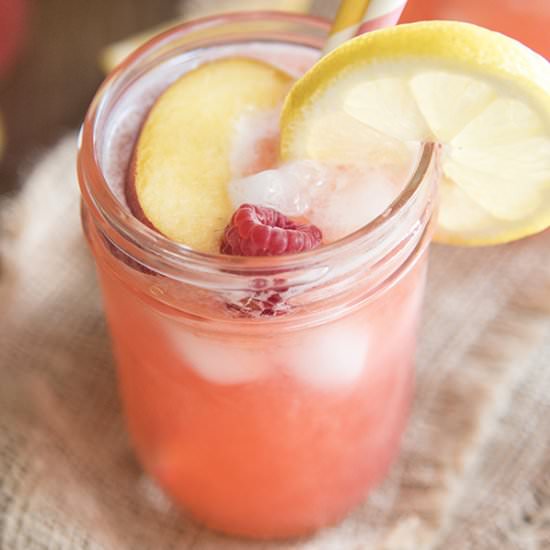 Raspberry Peach Lemonade