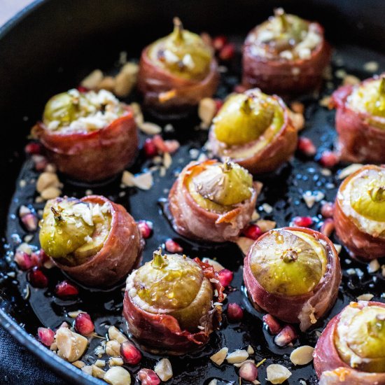 Prosciutto Crazy Feta Stuffed Figs