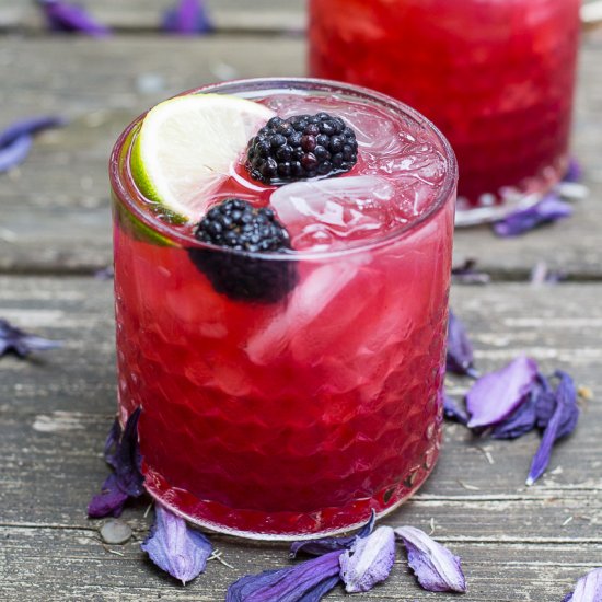 Grape & Blackberry Bramble Cocktail