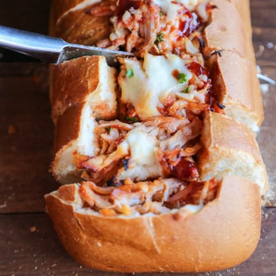 BBQ Chicken Stuffed Bread