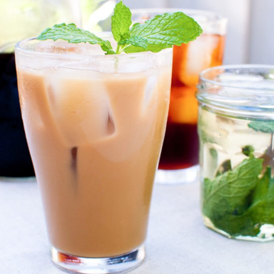 Cold Brew Coffee with Mint Syrup