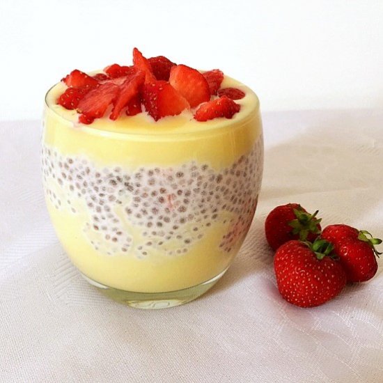 Strawberry Chia Seed Pudding