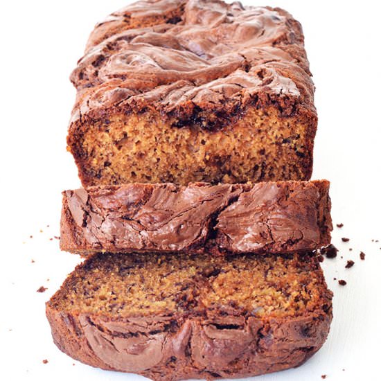 Nutella Swirl Banana Bread