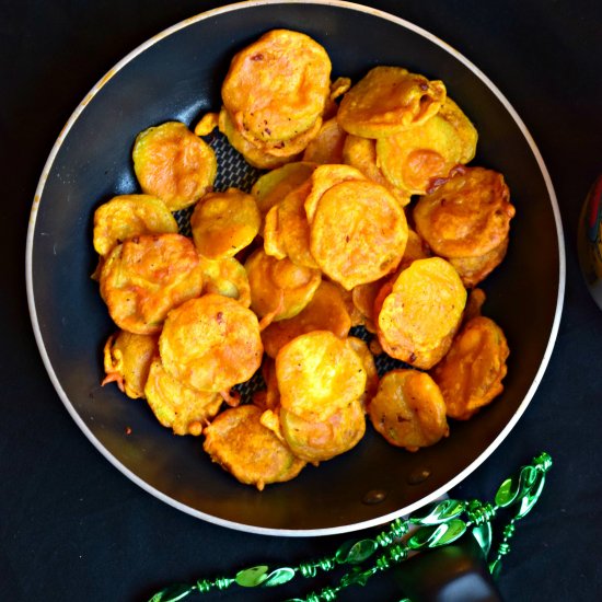 Zucchini Bhajiyas/Fritters