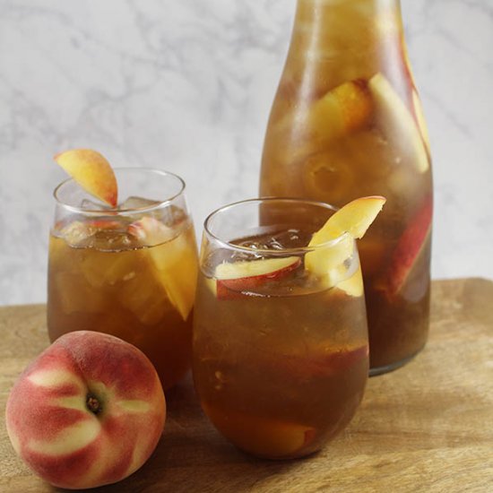 Lavender Honey Peach Iced Tea