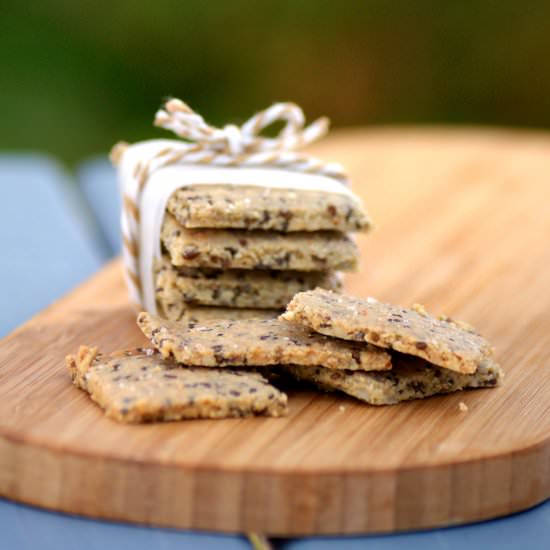 Easy Vegan Paleo Seeded Crackers