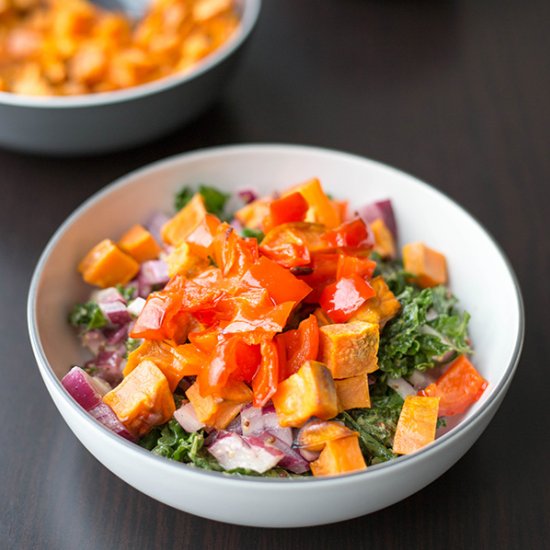 Sweet Potato Kale Salad