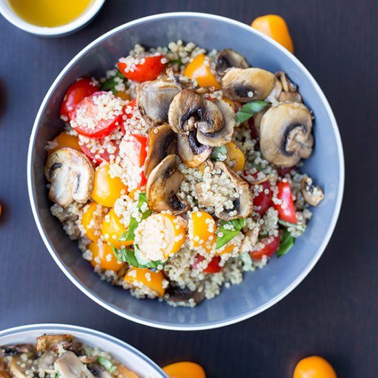 Tomato Basil Quinoa Bowl