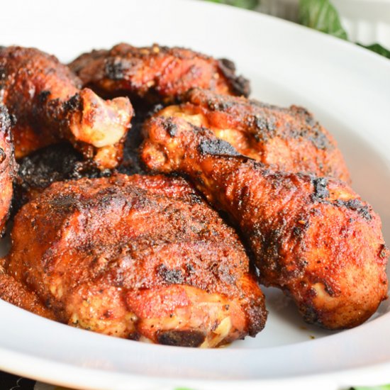 Barbecued Dry-Rubbed Chicken