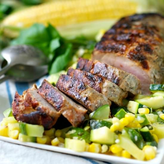 Grilled Garlic & Herb Pork