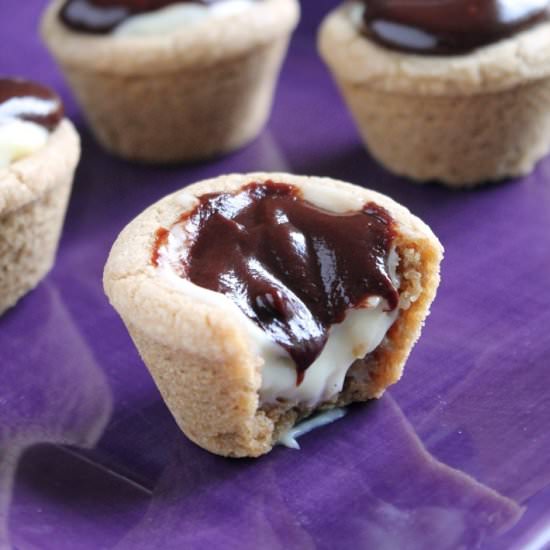 Boston Cream Pie Cookie Cups