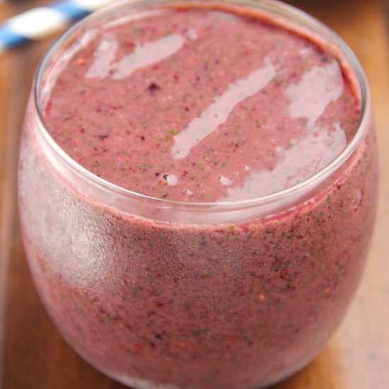 Mixed Berry Green Smoothie