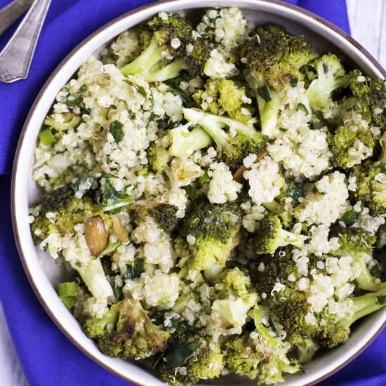 Roasted Broccoli Quinoa Salad