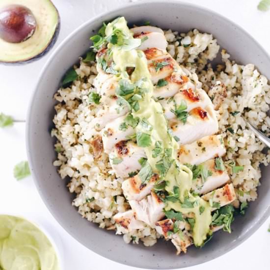 Cilantro Lime Chicken Bowl