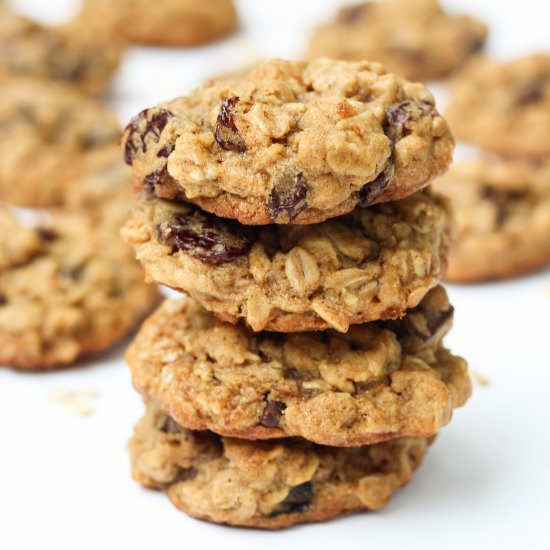 Chocolate Cherry Oatmeal Cookies