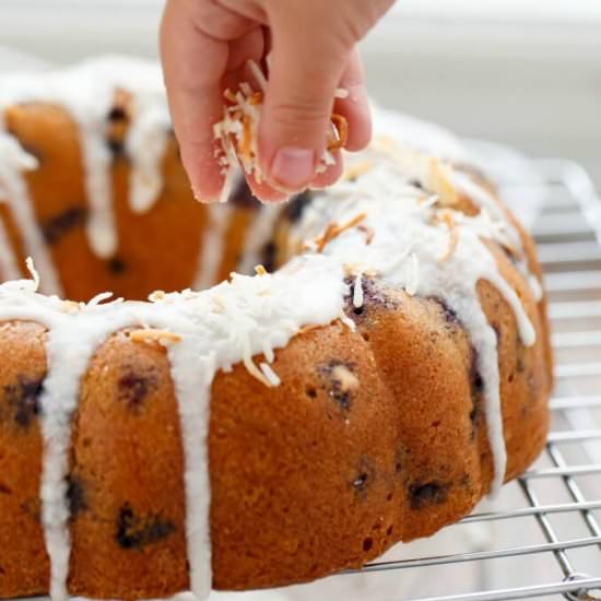 Blueberry Boy Bait Bundt Cake