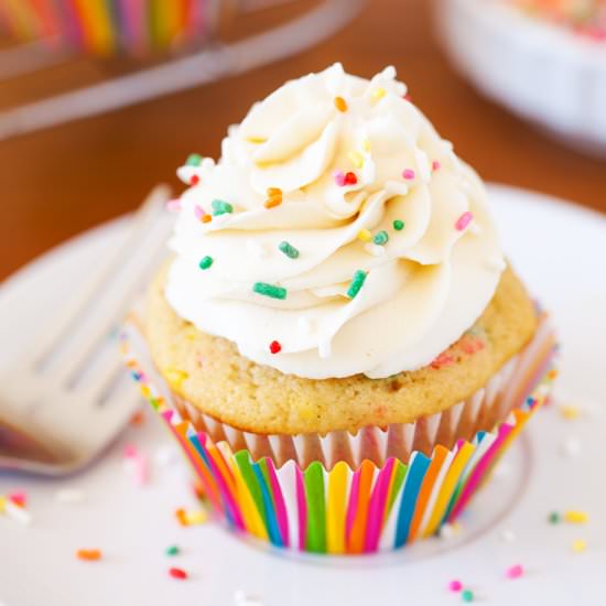 Funfetti Cupcakes for Two