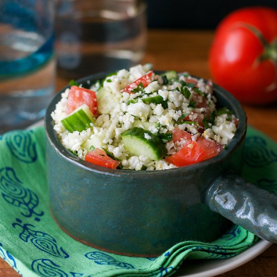 Cauliflower or Parsnip Tabbouleh