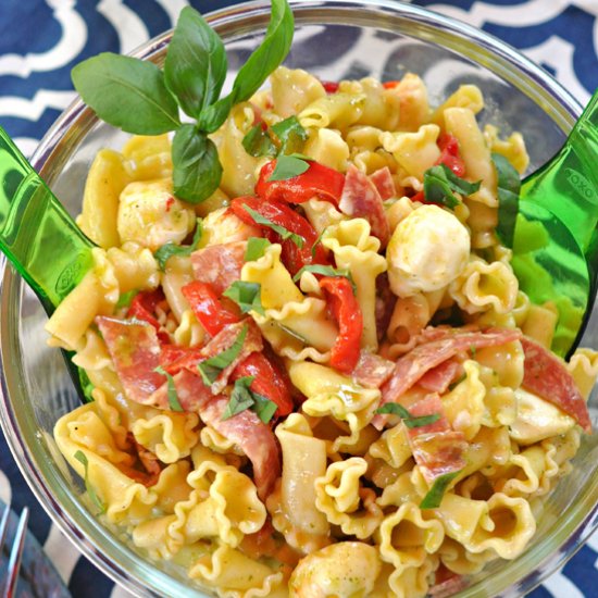 Pasta Salad with Basil Dressing