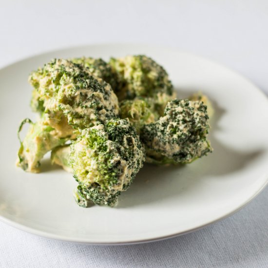 Broccoli with Creamy Cashew Sauce