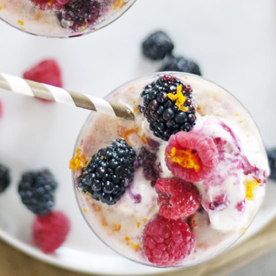 Berry Ice Cream Floats