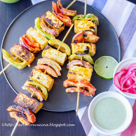 Tofu Tikka Skewers