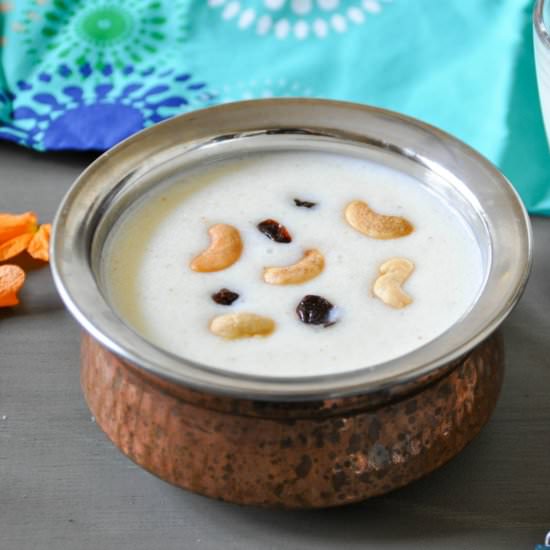 Semolina Milk Pudding Indian Style