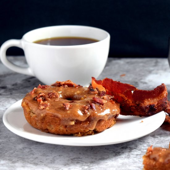 Paleo Maple Bacon Glazed Donuts