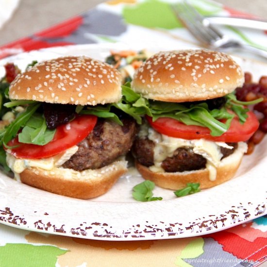 Cambozola Sliders with Bacon Jam