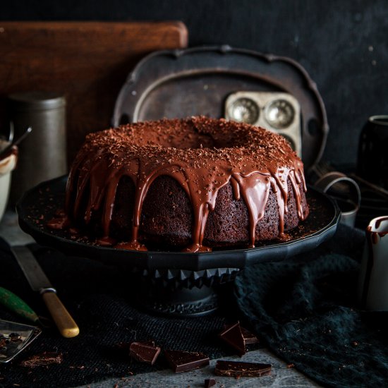 Boozy Chocolate Sultana Cake