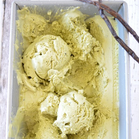 Matcha Vanilla Bean Ice Cream