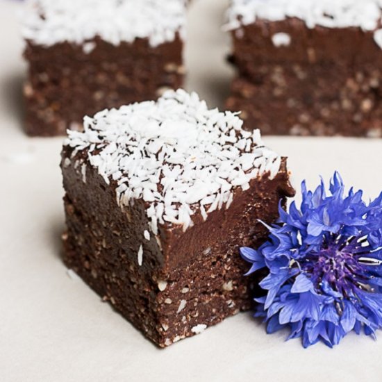 Raw mocha squares