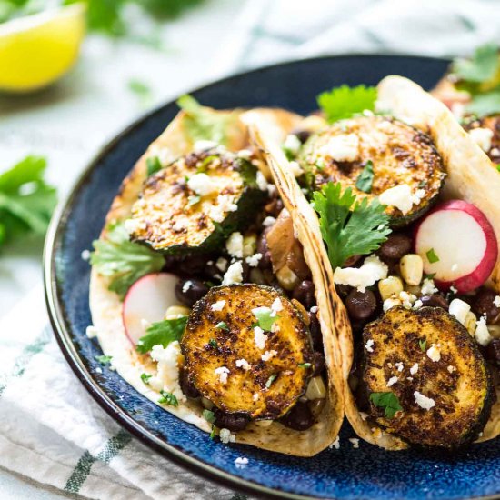 Blackened Zucchini Tacos