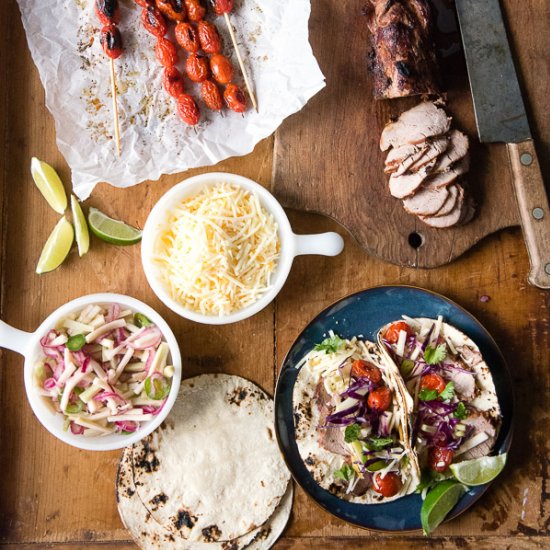 Grilled Pork Tenderloin Street Taco