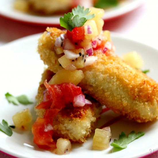 Crab Cakes with Kiwifruit Salsa