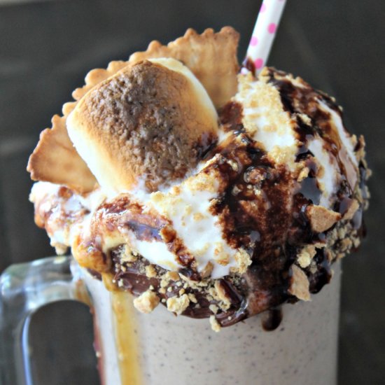 Waffle Cone S’mores Milkshake