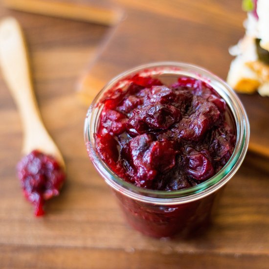 Spicy-Sweet Harissa Cranberry Sauce