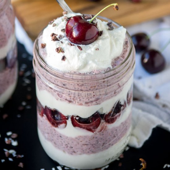 Cherry Coconut Yogurt Parfait