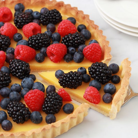 Crostata with Lemon and Berries