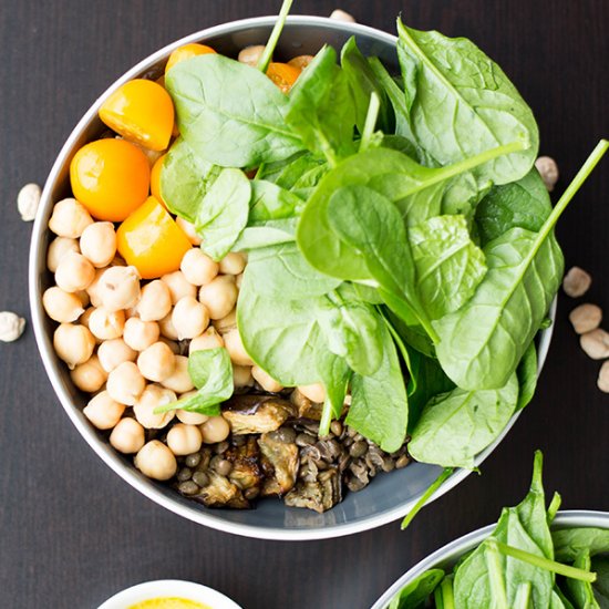 Roasted Eggplant Bowl