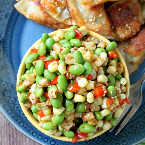 Corn Edamame Sesame Salad