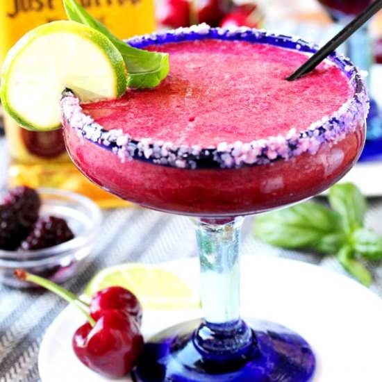 Cherry, Berry & Basil Margarita