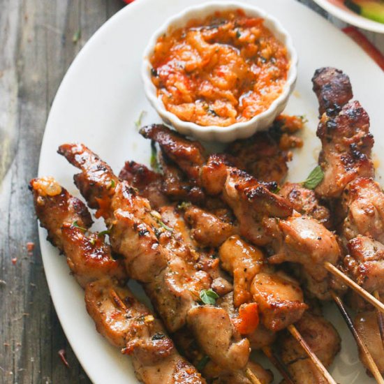 Peri Peri Chicken Skewers